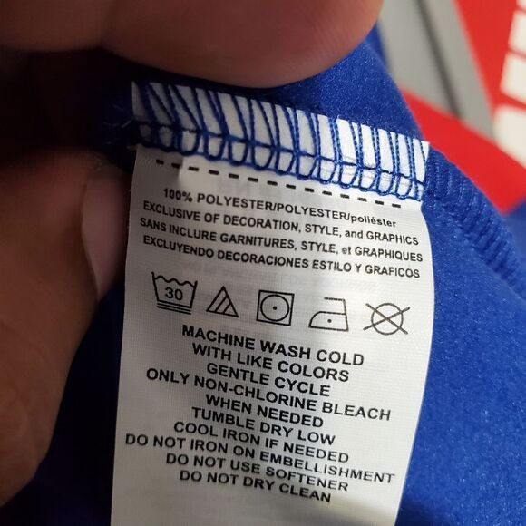 New York Giants NFL Mens Sz SMALLS  Lightweight Quarter Zip Athletic Fleece NWT - Picture 11 of 11